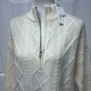 The Cashmere Project Cable Knit Zip-Up Sweater - Size M - New With Tags in Bag.